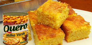 BOLO DE MILHO DE LATINHA, FÁCIL E DELICIOSO